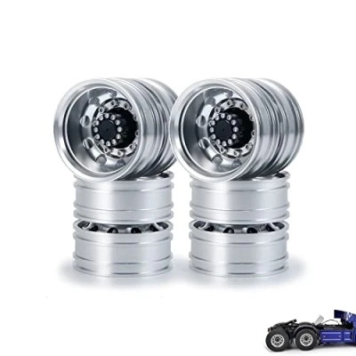 Immagine di AXspeed 4 pz Cerchi Ruota Posteriore Mozzi In Metallo per 1/14 Tamiya Trattore Camion Arrampicata Rimorchio Cargo Aggiornamento Parti
