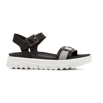 Immagine di Geox D Xand 2.1s C, Sandali Slide Donna, Bianco Black off, 39 EU