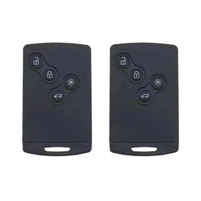 Immagine di OTOTEC 2x Custodia Di Ricambio Per Portachiavi Auto A 4 Pulsanti Con Chiavi Smart Remote Fob Compatibile Laguna Megane Scenic CLIO Captur Koleos 2009 2016