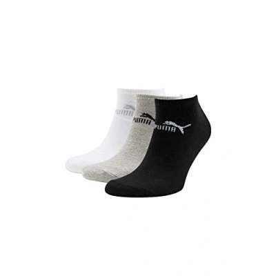 Immagine di PUMA Sneaker Socks 3pair Pack Assorted Calzini, Grigio/Bianco/Nero, 6 8 Unisex Adulto