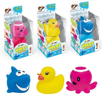 Immagine di CRAZE Funnyz 3 Set Bombe da Bagno per Bambini, profumate con Giocattoli Color Bath, Diversi Figure Multicolore, 30400