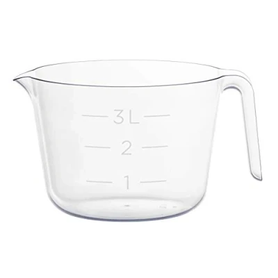 Immagine di GASTROMAX Contenitore per alimenti, in polipropilene, trasparente/rosa, 3 l