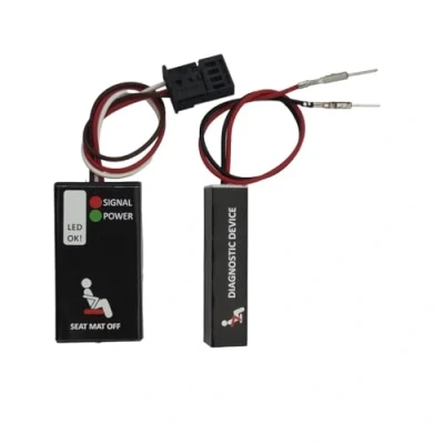 Immagine di TBVPARTS Emulatore sensore di Occupazione del Sedile SRS Simulatore Bypass per Serie 3 E90, E91, E92, E93 Tappetino Soluzione guasti Luce Rossa,