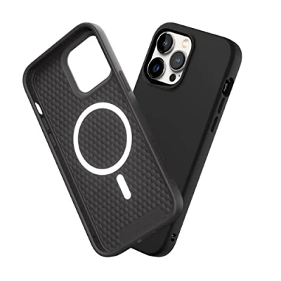 Immagine di RhinoShield SolidSuit Case Compatible with Magsafe for [iPhone 14 Pro Max] Shock Absorbent Slim Design Protective Cover Premium Matte Finish 3.5M / 11ft Drop Protection Classic Black