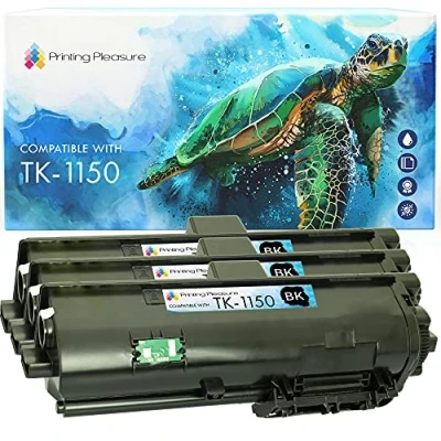 Immagine di 3 Toner Compatibili TK1150 Cartucce Laser per Kyocera ECOSYS M2135dn P2235dn P2235dw P2235d M2635dn M2735dw Nero, Alta Resa (3.000 Pagine)