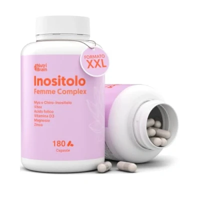 Immagine di Myo e D Chiro INOSITOLO Complesso Salute Femminile con VITEX (Agnocasto), Acido Folico, Vitamina D3, Magnesio Zinco Supporto per PCOS, Equilibrio Ormonale Fertilità 180 Capsule