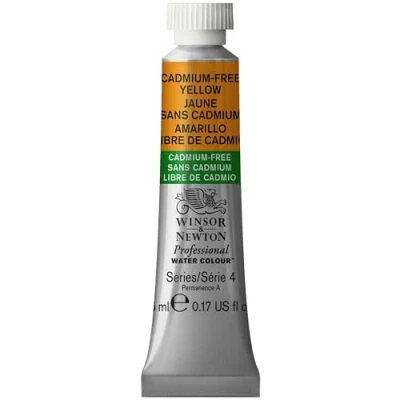 Immagine di Winsor &amp; Newton Professional Vernici ad acquerello, vivaci e resistenti alla luce, pigmenti per artisti, TUBO 5 ML, colore: Giallo Privo Di Cadmio