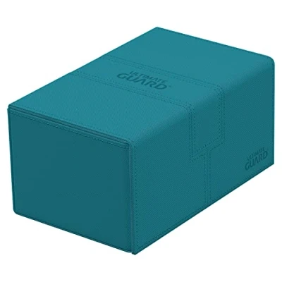 Immagine di Ultimate Guard UGD011239 Twin Flip`n`Tray 160+ XenoSkin Monocolor blu petrolio, tinta unita, petrolio