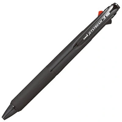 Immagine di Uni Ballpoint Pen JETSTREAM 3 color nero Transparent Black