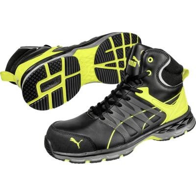 Immagine di PUMA VELOCITY 2.0 YELLOW MID 633880 43 ESD Stivali di sicurezza S3 Taglia delle scarpe (EU): Nero, Giallo 1 pz.