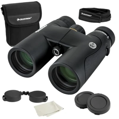 Immagine di Celestron 72333 Nature DX ED 10x42 binocolo con obiettivo a bassissima dispersione esterna e birdwatching, ottica multistrato prismi BaK 4, rinforzato in gomma, resistente ad acqua nebbia