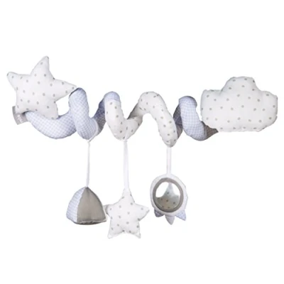 Immagine di roba Spirale Passeggino Kleine Wolke, in Tessuto, Peluche, Gioco per Bambini, Materiale Morbido e Sostenibile, da Apporre su Carrozzine, Box Lettini, Azzurro