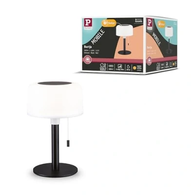 Immagine di Paulmann Bartja 94607 Lampada solare da tavolo 1.6 W Bianco caldo Nero