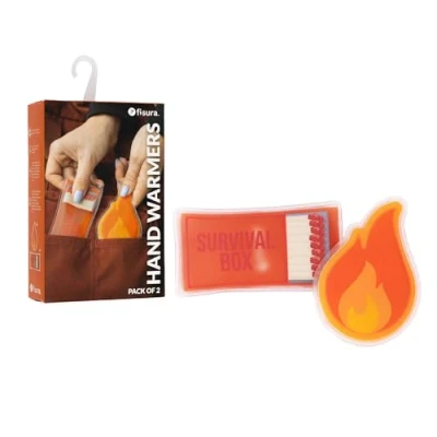 Immagine di &quot;Fisura scaldamani originale “survival. Mini in gel riutilizzabile, da tasca e portatile. Perfetto per avventure all&#039;aperto, dotato di stile unico. Confezione 2 unità. &quot;