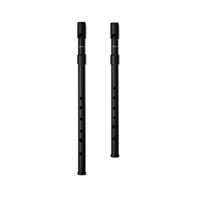 Immagine di SMARTWOODI WI 921 922 Set di 2 fischietti irlandesi nero opaco chiave C &amp; D fischietto in stagno Penny Whistle ABS
