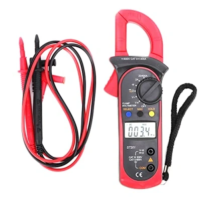 Immagine di Multimetro A Pinza Digitale, Corrente AC 400A 600V Ac&amp;Dc Tensione Amperometrica Lcd 4000 Conteggi Tester per Diodi True Rms, Capacità, Continuità, Resistenza, Frequenza(Red)