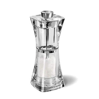 Immagine di Cole &amp; Mason H37402P Crystal Macina Sale, Precision+, Macinatura Regolabile, Acrilico, 125mm, Include 1 x Mulino