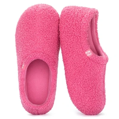 Immagine di RockDove Pantofola da Donna in Pile Teddy con Schiena Chiusa per Interni, 36/37 EU, Rosa acceso