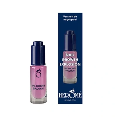 Immagine di Herome Siero Unghie Crescita Esplosiva (7ml) Curativo Idratant per una Rapida Crescita, Ideale Danneggiate con Silicio, Risultato: Lunghe e Forti