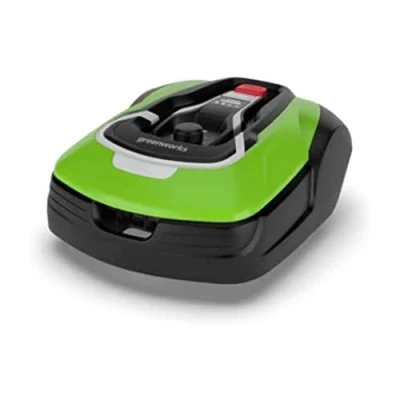 Immagine di Greenworks Optimow 10 robot rasaerba per prati fino a 1000m2 e Pendenza 35%, silenzioso, Controllato 4G, funzioni di sicurezza avanzate, protetto da durto, 3 anni garanzia