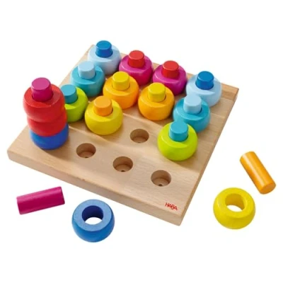 Immagine di HABA 2202 Rainbow Whirls Pegging Game for Ages 2 And Up (Made in Germany)