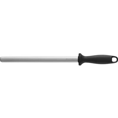 Immagine di ZWILLING Acciaino con Rivestimento in Diamante, Forma Ovale, Lunghezza: 26 cm, Manico Plastica Nera Occhiello per Appendere