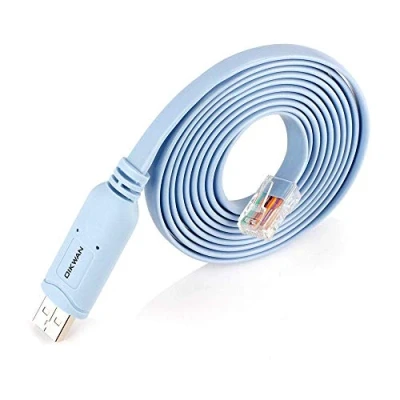 Immagine di OIKWAN console Cavo USB, USB a RJ45 per router Cisco/AP router/switch/Windows 7, 8 (1.8 m, blu)