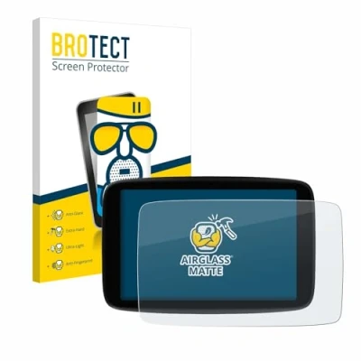 Immagine di brotect Pellicola Vetro Opaca per TomTom GO Expert Plus 7&quot; Protezione Schermo [Anti Riflesso, Durezza 9H]