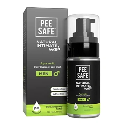 Immagine di PEESAFE Detergente Intimo Uomo Sapone Igiene Intima Schiuma Delicato con Estratti di Aloe Vera (100 ml)