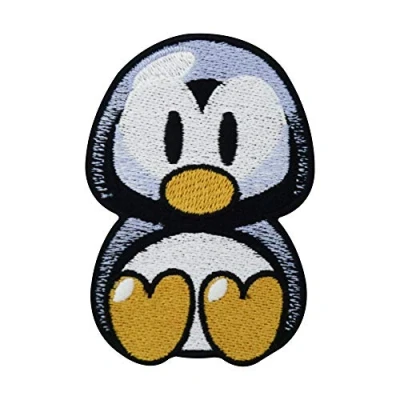 Immagine di Finally Home Toppa termoadesiva per bambini e adulti con pinguini