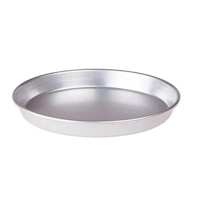 Immagine di Pentole Agnelli Linea Pasticceria e Pizza Tortiera Conica in Alluminio con Orlo (H 3 cm), Argento, 30 cm