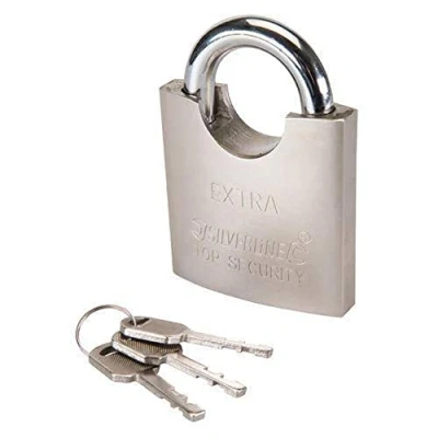 Immagine di Best Price Square Silverline 801285 Lucchetto in acciaio 60 mm