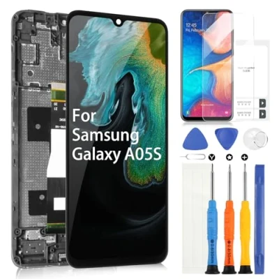 Immagine di LCD Schermo per Samsung Galaxy A05s Display SM A057G A057F A057M Sostituzione Touchscreen Digitazer Assembly con Riparazione Kit(6,7&quot;,Nero Cornice)
