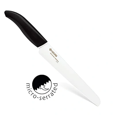 Immagine di Kyocera FK181WH Gen Coltello in Ceramica Bianca microzigrinata, Multiply, Multicolore, 20.1x15.1x10.1 cm