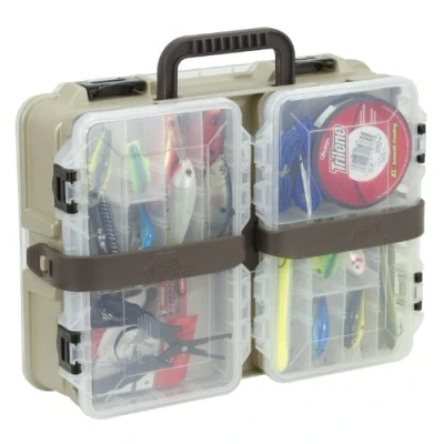 Immagine di Plano Flex &#039;N Go Satchel 3600 Double Sided Tackle Box Scatola per la conservazione dell&#039;attrezzatura da pesca, attrezzatura satchel, ottima conservare esche artificiali