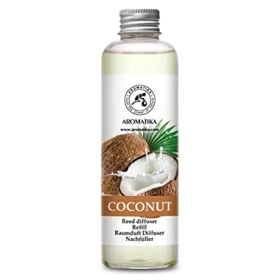 Immagine di Ricarica per Diffusore a Bastoncini di Cocco Aromaterapia 200ml Fragranza la Casa Deodorante Ambienti Reed Diffuser Refill Intensa e Duratura