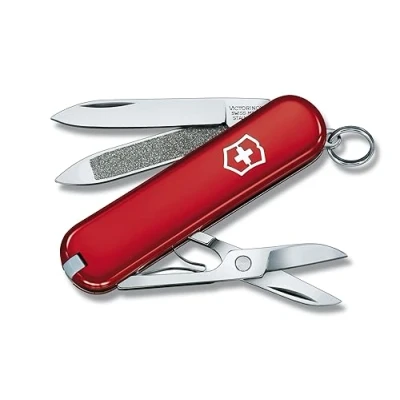Immagine di VICTORINOX Multiuso Classic SD, Piccolo, 7 Funzioni, Made in Switzerland, Multi strumento con Lama, Lima per Unghie, Cacciavite 2,5 mm, Forbici, Rosso