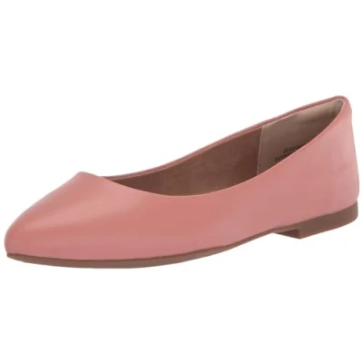 Immagine di Amazon Essentials Ballerine Basse a Punta Donna, Rosato Opaco, 41 EU Larga