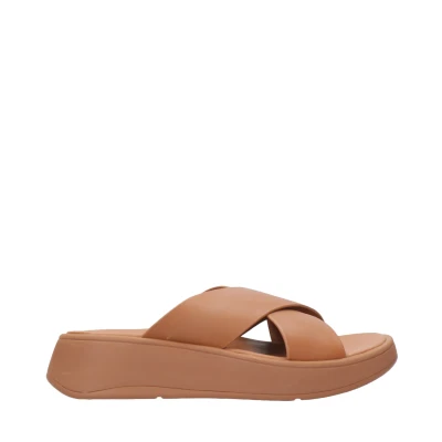Immagine di Fitflop Flatform Cross Slides Ciabattine, Donna, Taglia: 41, Light tan Pelle