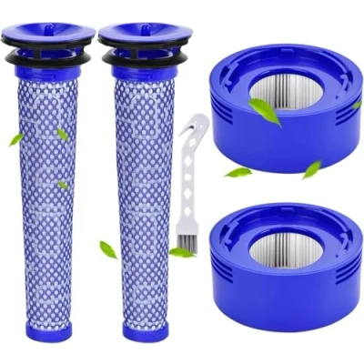 Immagine di Rebirthcare 2 filtro V7 V8 per Dyson, ricambio Dyson Absolute Animal Plus Pro Motorhead, set di filtri aspirapolvere No.DY #965661 01 &amp; 967478
