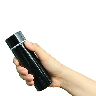 Immagine di Thermos da 150 ml, con mini boccette sottovuoto, portatile, in acciaio inox, viaggio, per bevande (nero)