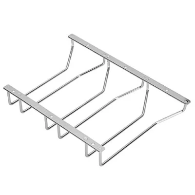 Immagine di Dianoo Portabicchieri da vino cromato, con viti, 22 cm, 3 Rows argento