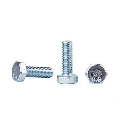 Immagine di Confezione da 25 bulloni esagonali DIN 933 in acciaio zincato M10 x 30 mm, grado 8,8, viti esagonali, completamente filettate, testa esagonale, per rubinetto (25, mm)