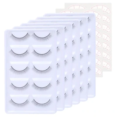 Immagine di EMEDA 30 paia di ciglia da allenamento per extension ciglia, pratica le con 14 benda sull&#039;occhio esercitarsi Traing lashes for eyelash extensions (EME01)
