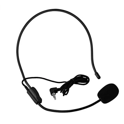 Immagine di Hakeeta Mini Microfono con Testa Montato a condensatore per Amplificatore, Insegnanti, Allenatori, Presentazione, Guide turistiche