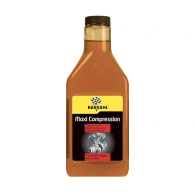 Immagine di Bardahl Maxi Compression, Additivo Auto per Olio Motore, Riduce Il Consumo e Arresta Le Perdite d&#039;Olio, Migliora Potenza Prestazioni, Compatibile con Motori Diesel Benzina, 473 ml