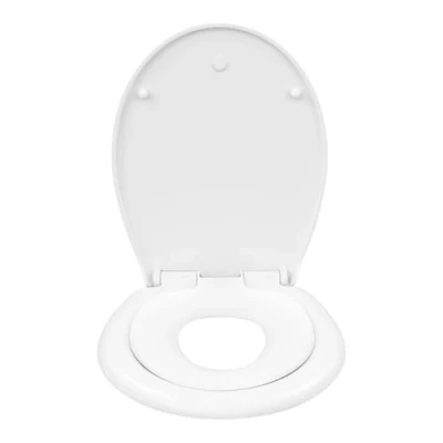 Immagine di WOLTU WS2584 Copriwater in Plastica Sedile Copri WC per Bambini Famiglie Chiusura Ammortizzata Soft Close Antibatterico Bianco
