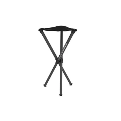 Immagine di Walkstool Modello Basic Nero Sgabello Pieghevole 3 Piedi Regolabili in Alluminio Altezza Seduta 60 cm Carico Massimo 175 kg Prodotto Svezia