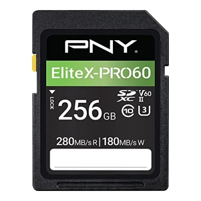 Immagine di PNY Scheda di Memoria SDXC 256GB EliteX PRO60 Class 10 U3 V60 UHS II