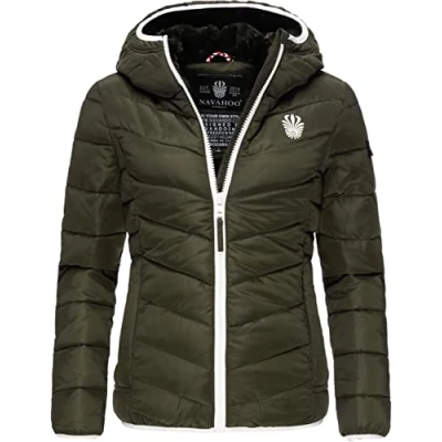 Immagine di Navahoo Elva Giacca invernale da donna, trapuntata, taglie XS XXL, Oliva, XXL